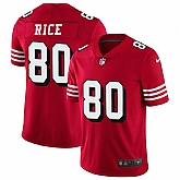 Nike 49ers 80 Rice Red 2018 Vapor Untouchable Limited Jersey Dzhi,baseball caps,new era cap wholesale,wholesale hats